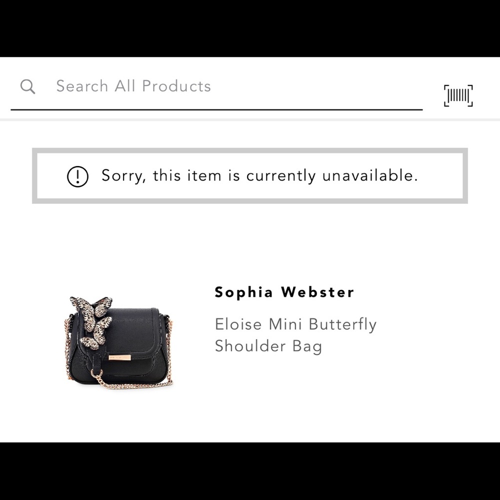 Sophia Webster Black Shoulder Bag with Pink Butterfly Accents - Picture 10 of 10